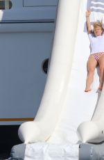 JOAN SMALLS, DOUTZEN KROES, ELSA HOSK and ALESSANDRA AMBROSIO at a Yach in St Tropez 07/20/2016