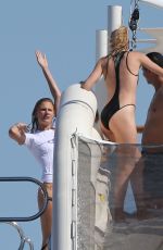 JOAN SMALLS, DOUTZEN KROES, ELSA HOSK and ALESSANDRA AMBROSIO at a Yach in St Tropez 07/20/2016