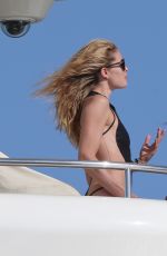 JOAN SMALLS, DOUTZEN KROES, ELSA HOSK and ALESSANDRA AMBROSIO at a Yach in St Tropez 07/20/2016
