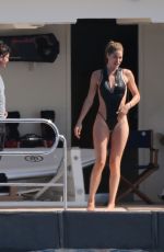 JOAN SMALLS, DOUTZEN KROES, ELSA HOSK and ALESSANDRA AMBROSIO at a Yach in St Tropez 07/20/2016