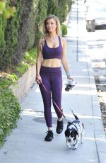 JOANNA KRUPA in Tights Walks Her Dog Out in Los Angeles 07/06/2016
