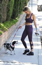 JOANNA KRUPA in Tights Walks Her Dog Out in Los Angeles 07/06/2016