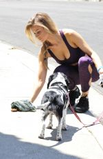 JOANNA KRUPA in Tights Walks Her Dog Out in Los Angeles 07/06/2016