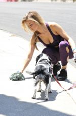 JOANNA KRUPA in Tights Walks Her Dog Out in Los Angeles 07/06/2016