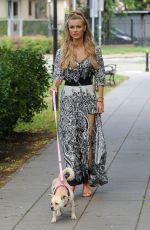 JOANNA KRUPA Walks Her Dog Out in Warsaw 07/16/2016
