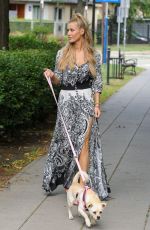 JOANNA KRUPA Walks Her Dog Out in Warsaw 07/16/2016