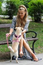 JOANNA KRUPA Walks Her Dog Out in Warsaw 07/16/2016