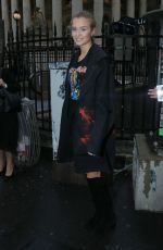 JOSEPHINE SKRIVER Arrives at Atelier Versace Fashion Show in Paris 07/03/2016
