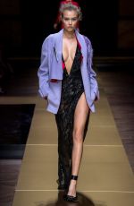 JOSEPHINE SKRIVER Walks the Runway at Atelier Versace Fashion Show in Paris 07/03/2016