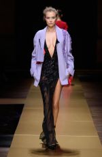 JOSEPHINE SKRIVER Walks the Runway at Atelier Versace Fashion Show in Paris 07/03/2016