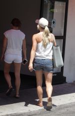 JULIANNE HOUGH in Shorts Out in West Hollywood 07/28/2016