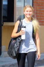 JULIANNE HOUGH Leaves a Gym in West Hollywood 07/29/2016