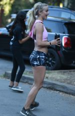 JULIANNE HOUGH Out Hiking in Los Angeles 07/14/2016
