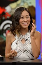 KAREN FUKUHARA on the Set of Despierta America in Miami 07/25/2016