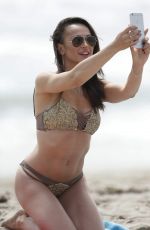 KARINA SMIRNOFF in Bikini at a Beach in Santa Monica 07/20/2016