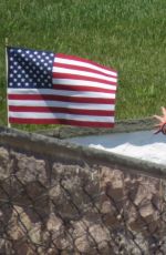 KARLIE KLOSS in Stars and Striped Bikini at Taylor Swift