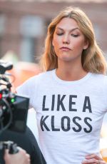 KARLIE KLOSS on the Set of Photoshoot in New York 07/06/2016