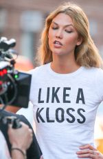 KARLIE KLOSS on the Set of Photoshoot in New York 07/06/2016
