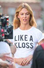 KARLIE KLOSS on the Set of Photoshoot in New York 07/06/2016