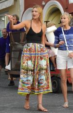 KARLIE KLOSS Out and About in Capri 07/24/2016