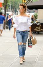 KATE BECKINSALE in Ripped Jeans Out in New York city 07/09/2016