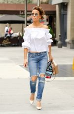 KATE BECKINSALE in Ripped Jeans Out in New York city 07/09/2016