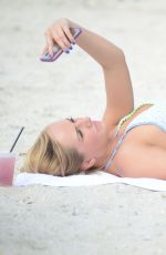 KATE ENGLAND in Bikini on the Beach in Miami 07/04/2016