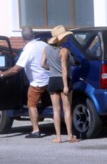 KATE HUDSON Arrives at Airport on Skiathos 07/24/2016