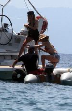 KATE HUDSON Go for a Sailing Trip on Skiathos Island 07/25/2016
