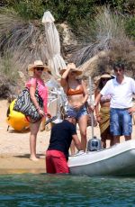 KATE HUDSON Go for a Sailing Trip on Skiathos Island 07/25/2016