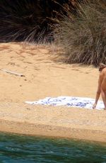 KATE HUDSON in Bikini at a Beach in Skiathos 07/24/2016