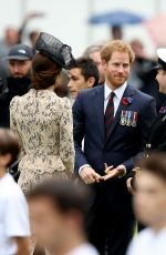 KATE MIDDLETON at Somme Centenary Commemorations in Thiepval, France 07/01/2016