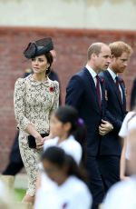 KATE MIDDLETON at Somme Centenary Commemorations in Thiepval, France 07/01/2016
