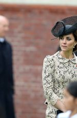 KATE MIDDLETON at Somme Centenary Commemorations in Thiepval, France 07/01/2016