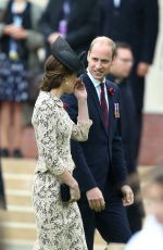 KATE MIDDLETON at Somme Centenary Commemorations in Thiepval, France 07/01/2016
