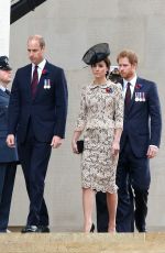 KATE MIDDLETON at Somme Centenary Commemorations in Thiepval, France 07/01/2016