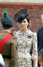 KATE MIDDLETON at Somme Centenary Commemorations in Thiepval, France 07/01/2016