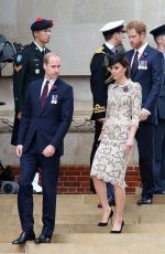 KATE MIDDLETON at Somme Centenary Commemorations in Thiepval, France 07/01/2016