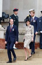 KATE MIDDLETON at Somme Centenary Commemorations in Thiepval, France 07/01/2016