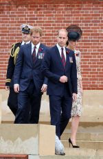 KATE MIDDLETON at Somme Centenary Commemorations in Thiepval, France 07/01/2016