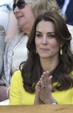 KATE MIDDLETON at Wimbledon Tennis Championships in London 07/07/2016