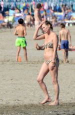 KATE MOSS in Bikini at a Beach in Venice 06/25/2016