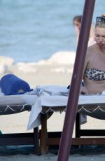 KATE MOSS in Bikini at a Beach in Venice 06/25/2016
