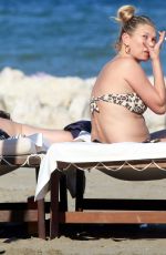 KATE MOSS in Bikini at a Beach in Venice 06/25/2016