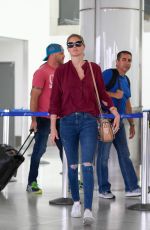 KATE UPTON at LAX Airport in Los Angeles 07/15/2016