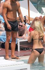 KATE WRIGHT in Bikini at a Pool in Magaluf 05/07/2016