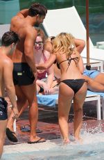 KATE WRIGHT in Bikini at a Pool in Magaluf 05/07/2016