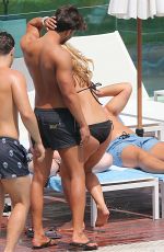 KATE WRIGHT in Bikini at a Pool in Magaluf 05/07/2016