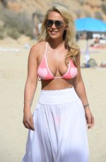 KATE WRIGHT in Bikini Top on the Set of The Only Way is Essex