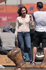 KATHARINE MCPHEE on the Set of Scorpion in Los Angeles 07/21/2016